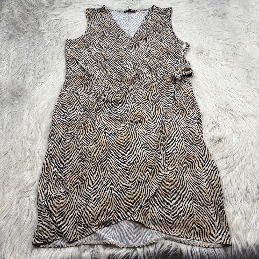 NWOT Banana Republic Women's‎ XXL TALL Animal Print Jersey Wrap Dress Maximalist
